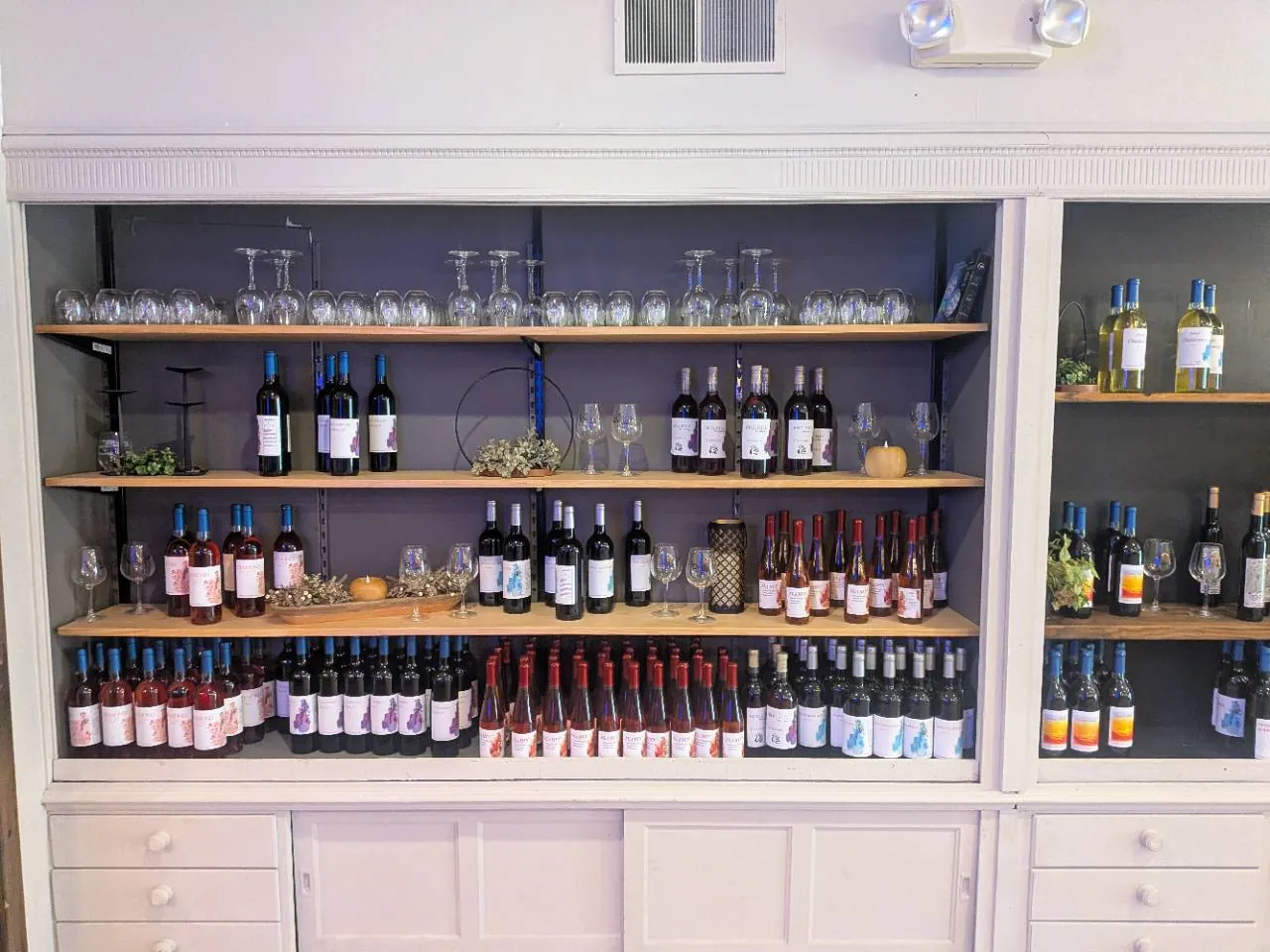 A close view of Kog Hill wines displayed inside 310 Vine Cellar